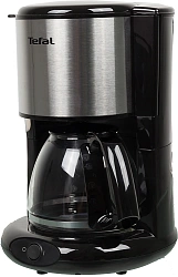 Кофеварка капельная Tefal CM361838 1200Вт серебристый/черный