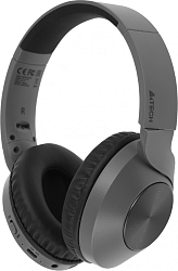 Наушники мониторные A4Tech 2Drumtek BH300 1м черный беспроводные bluetooth оголовье (BH300 ASH GREY)