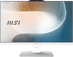 Моноблок MSI Modern AM242P 1M-1024XRU 23.8" Full HD Core 5 120U (1.4) 8Gb SSD512Gb HDG без ОС GbitEth WiFi BT 120W клавиатура мышь Cam белый 1920x1080