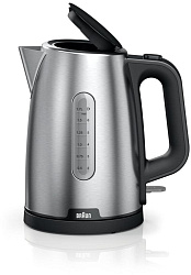 Чайник электрический Braun WK1500BK 1.7л. 2200Вт черный/нержавеющая сталь корпус: металл/пластик