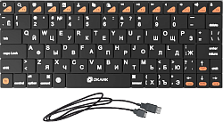 Клавиатура Оклик 840S черный USB беспроводная BT slim (754787)