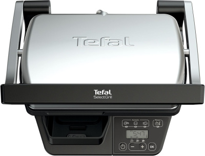 Электрогриль Tefal Optigrill GC740B30 2000Вт серебристый/черный