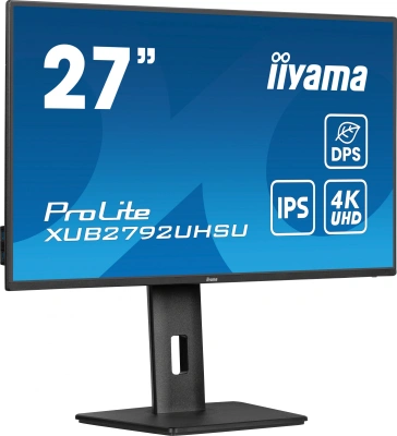 Монитор Iiyama 27" ProLite XUB2792UHSU-B6 черный IPS LED 16:9 HDMI M/M матовая HAS Piv 1300:1 350cd 178гр/178гр 3840x2160 60Hz DP 4K USB 6.3кг