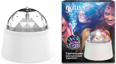 Ночник Gauss DIY0021 пластик белый