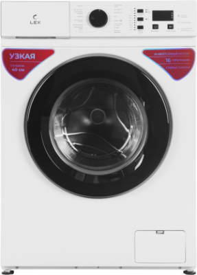 Стиральная машина Lex LWM06010BLIDsmall класс: A+++ загр.фронтальная макс.:6кг белый инвертер