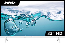 Телевизор LED BBK 32" 32LEM-1045/TS2C (W) белый HD 60Hz DVB-T DVB-T2 DVB-C USB (RUS)