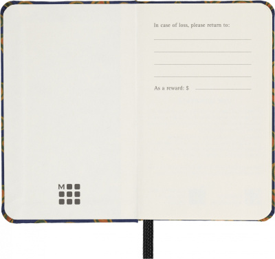 Блокнот Moleskine LIMITED EDITION PRESCIOUS & ETHICAL SILK LEPSILKMP012BLUE XS 65х105мм 160стр. нелинованный твердая обложка подар.кор. синий