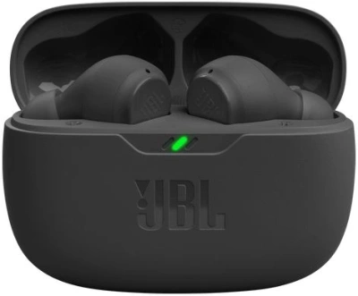 Гарнитура внутриканальные JBL Wave Beam черный беспроводные bluetooth в ушной раковине (JBLWBEAMBLK)