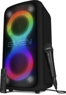 Колонка порт. Sven АС PS-1000 черный 160W 1.0 BT/3.5Jack 8000mAh (SV-022686)
