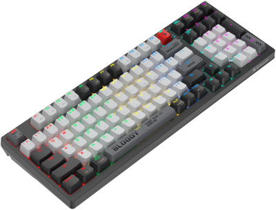 Клавиатура A4Tech Bloody WS98 механическая черный/белый USB беспроводная BT/Radio Multimedia for gamer LED (WS98)
