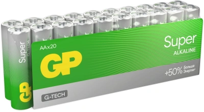 Батарея GP Super Alkaline 15AA21-2CRSWC20 AA (20шт) спайка