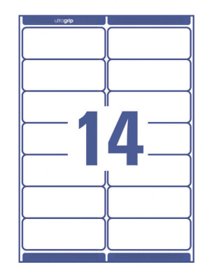 Этикетки Avery Zweckform L7163-100 A4 99.1x38.1мм 14шт на листе/70г/м2/100л./белый самоклей. универсальная
