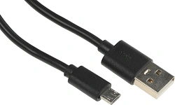 Кабель KingPrice KP-microUSB-2.4A-1m USB (m)-micro USB (m) 1м черный