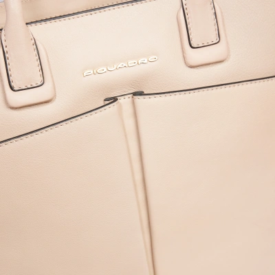 Деловая сумка женская Piquadro Ashley BD6461W134/RO с отделением для ноутбука пудровый натур.кожа