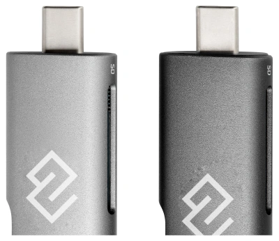 Устройство чтения карт памяти USB 2.0/Type C Digma CR-CU2520-G серый