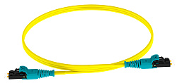 Патч-корд Panduit F92ELQ1Q1SNM003 2x9/125 OS1/OS2 LC push-pull-LC push-pull 3м LSZH желтый