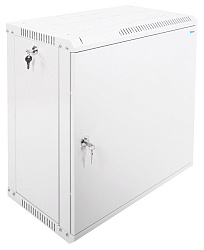 Шкаф коммутационный ЦМО ШРН-ЭКОНОМ (ШРН-Э-12.350.1) настенный 12U 600x350мм пер.дв.металл направл.под закл.гайки 85кг серый 300мм 15.39кг 180град. 608мм IP20 сталь