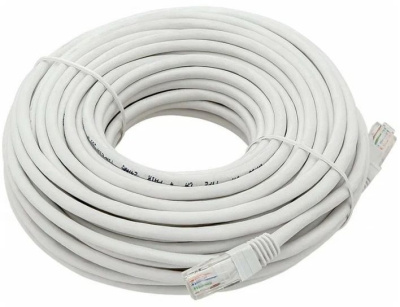 Патч-корд Premier 5-970 UTP 4 пары cat.5E solid CCA molded 30м белый RJ-45 (m)-RJ-45 (m) (5-970W 30.0)