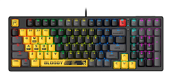 Клавиатура A4Tech S98 механическая желтый USB for gamer LED (SPORTS LIME) кабель 1.8м