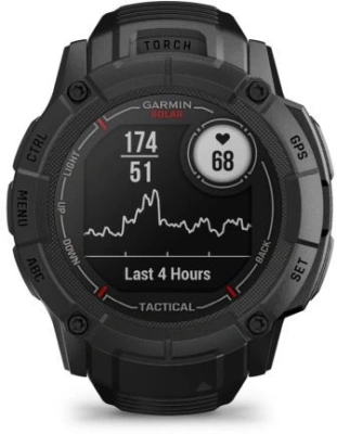 Смарт-часы Garmin Instinct 2X Solar Tactical Edition 50мм 1" MIP корп.черный рем.черный (010-02805-03)