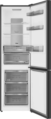 Холодильник Weissgauff WRK 2000 Total NoFrost Inverter Rock Glass 2-хкамерн. графит