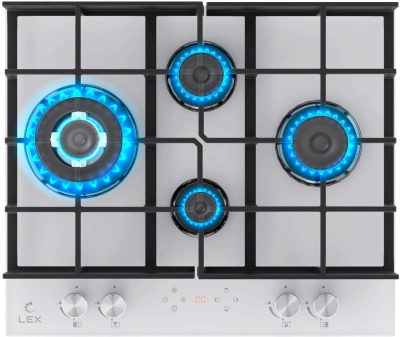 Газовая варочная поверхность Lex GVG 644 T WH белый