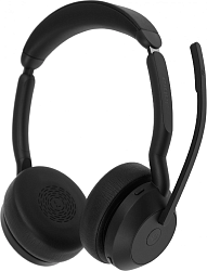 Наушники с микрофоном Jabra Evolve2 55, Link380c MS Stereo черный накладные BT оголовье (25599-999-899)
