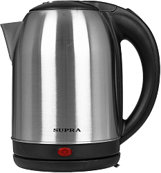 Чайник электрический Supra KES-1823 1.8л. 1500Вт серебристый/черный корпус: металл/пластик