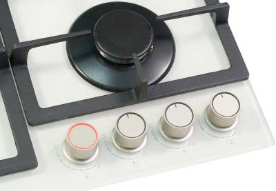 Газовая варочная поверхность Zigmund & Shtain Hi-tech MN 199.61 W стекло белое