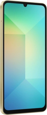 Смартфон Samsung SM-A065F Galaxy A06 128Gb 4Gb золотистый моноблок 3G 4G 2Sim 6.7" 720x1600 Android 14 50Mpix 802.11 a/b/g/n/ac GPS GSM900/1800 GSM1900 microSD max1024Gb