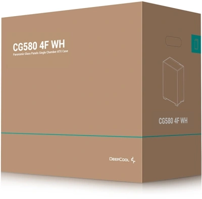 Корпус Deepcool CG580 4F WH белый без БП ATX 6x120mm 3x140mm 2xUSB3.0 audio bott PSU