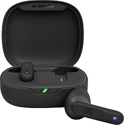 Гарнитура вкладыши JBL Wave Flex черный беспроводные bluetooth в ушной раковине (JBLWFLEXBLK)