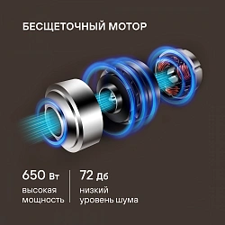 Пылесос Rondell RDE-2070 650Вт серебристый/серый