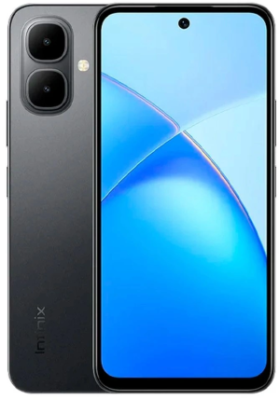 Смартфон Infinix X6725D SMART 10 128Gb 4Gb черный моноблок 3G 4G 6.67" Android 15 802.11 a/b/g/n/ac NFC GPS