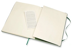 Блокнот Moleskine CLASSIC QP090K15 XLarge 190х250мм 192стр. линейка твердая обложка зеленый