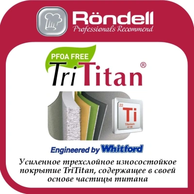 Сотейник Rondell Zeita Neu RDA-1203 3.8л. d=28см (с крышкой) черный