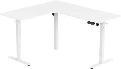 Стол для компьютера Cactus CS-EDXL-WWT угловой с электроприводом столешница МДФ белый каркас белый 160x140x72см (CS-EDXL-WWT)