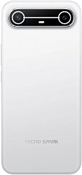 Смартфон Tecno Spark Slim 256Gb 8Gb белый моноблок 3G 4G 2Sim 6.78" 1224x2720 Android 15 50Mpix 802.11 a/b/g/n/ac/ax NFC GPS GSM900/1800 Protect FM