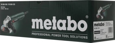 Углошлифовальная машина Metabo W 650-125 650Вт 11000об/мин рез.шпин.:M14 d=125мм (603602010)