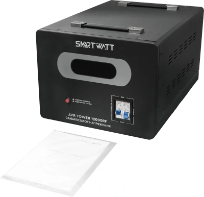 Стабилизатор напряжения Smartwatt AVR Tower 12000RF 12000ВА черный