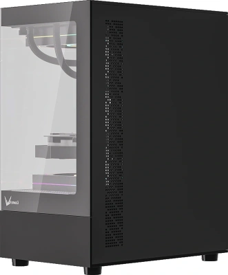 Корпус Formula Crystal Z1CM Plus FR черный без БП mATX 5x120mm 3x140mm 2xUSB3.0 audio bott PSU