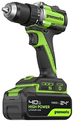 Дрель-шуруповерт Greenworks DD560 аккум. патрон:быстрозажимной (3708407CUC)