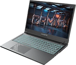 Ноутбук Gigabyte G5 Core i7 13620H 16Gb SSD512Gb NVIDIA GeForce RTX4050 6Gb 15.6" IPS FHD (1920x1080) FreeDOS black WiFi BT Cam (MF5-H2KZ353SD)