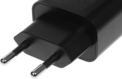 Сетевое зар./устр. Hoco Gentle PD30W+QC3.0 30W 3A (PD+QC) USB/USB Type-C универсальное черный (44358)
