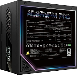 Блок питания Gigabyte ATX 850W Aorus Elite GP-AE850PM PG5 Gen.5 80+ platinum (20+4pin) APFC 120mm fan 8xSATA Cab Manag RTL