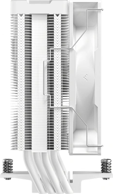 Устройство охлаждения(кулер) Deepcool AG400 Digital ARGB Soc-AM5/AM4/1200/1700/1851 белый 4-pin 31.6dB Al+Cu LCD 220W 636gr Ret (R-AG400-WHADMN-G-1)
