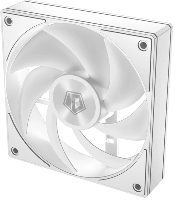 Вентилятор для корпуса ID-Cooling AF-1230-W 120х120x25 белый 4-pin 31.1дБ Ret