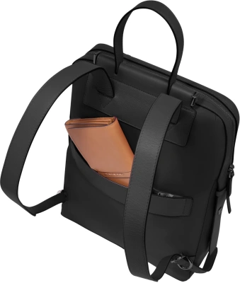 Рюкзак женский Piquadro Lyra CA4576W92T/N черный ткань/натур.кожа