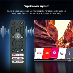 Телевизор LED Hyundai 40" H-LED40BS5100 WebOS Frameless Metal черный/серый FULL HD 60Hz DVB-T DVB-T2 DVB-C DVB-S DVB-S2 USB WiFi Smart TV