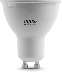 Лампа светодиодная Gauss 7Вт цок.:GU10 рефлек. 220B св.свеч.бел.нейт. MR16 (упак.:1шт) (13627)